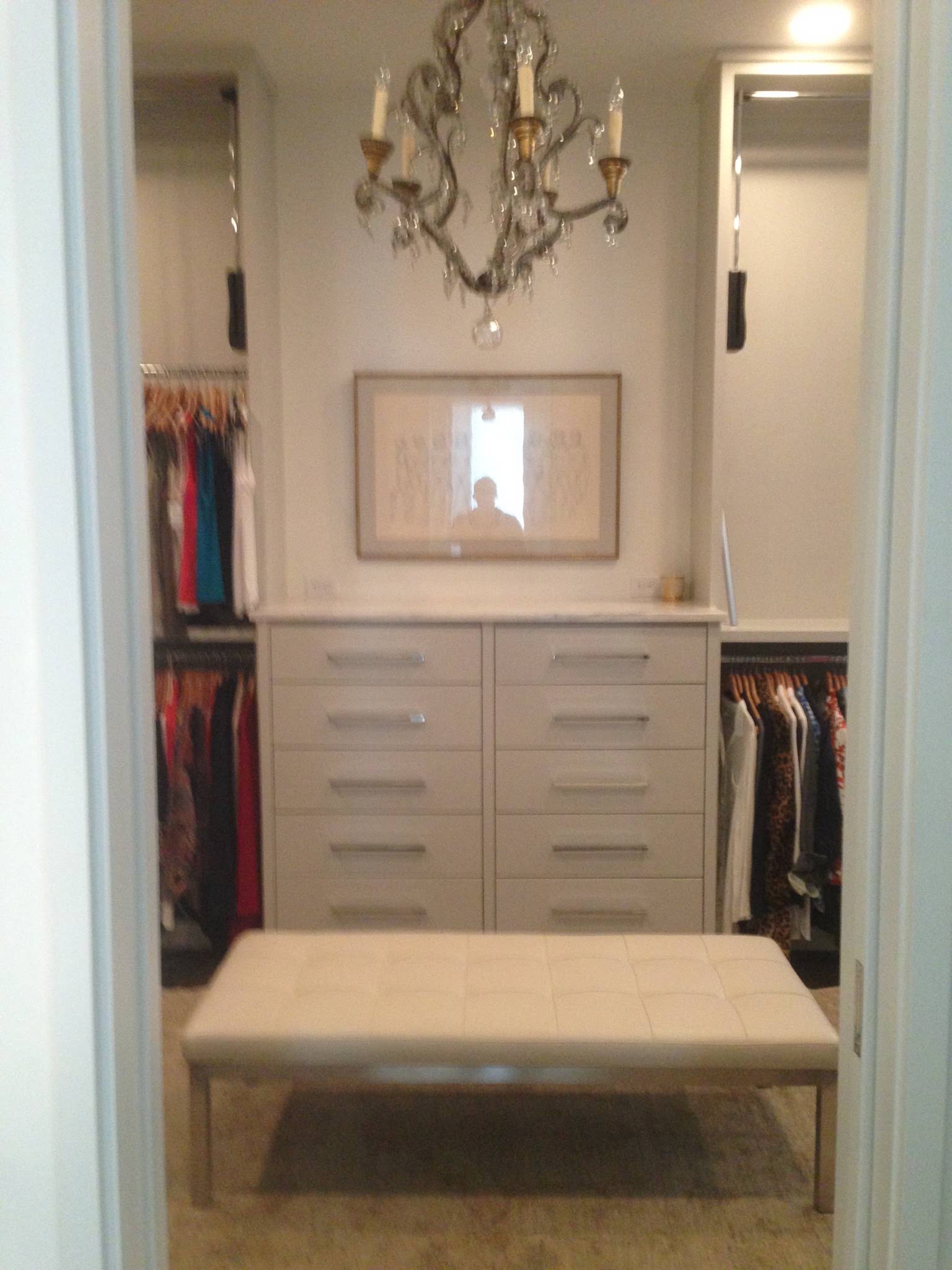 Closet drawers and central storage